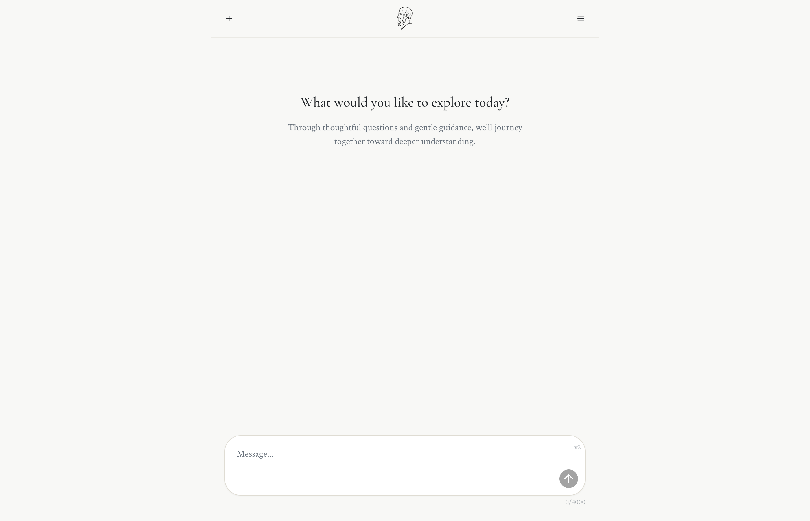 Public-facing personal site with a rate-limited "Socratic coach" web app screenshot 1